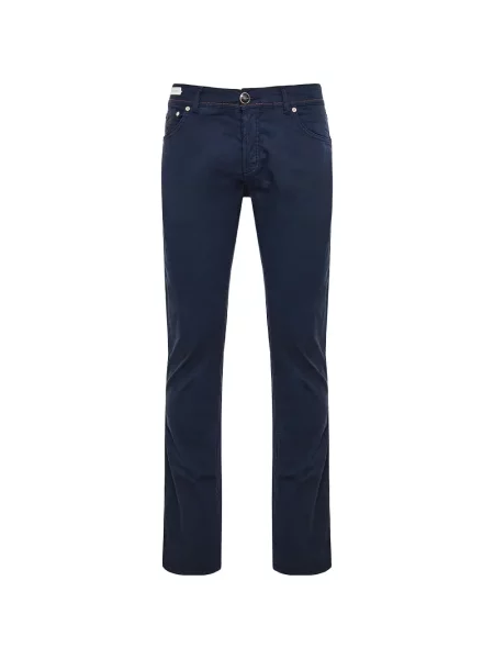 Pantaloni Richard J. Brown cu autograf albastru