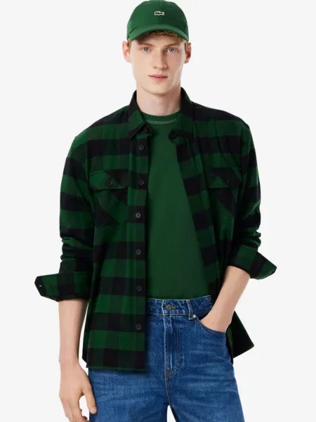 Сорочка Lacoste зелена