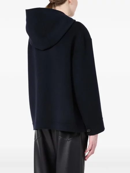 Palton 's Max Mara de lână cu glugă albastru