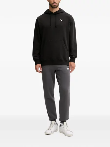 Haftowana bluza z kapturem Puma ze sznurkiem czarna