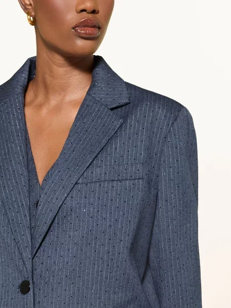 Maje Blezer Z Ozdobnymi Kamykami blau