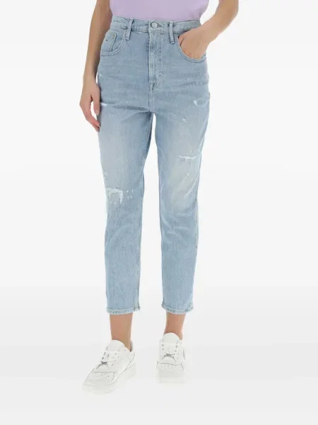 Панталон Tommy Hilfiger изрязани синьо