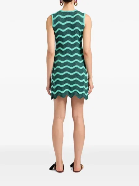 Rochie mini La Doublej tricotate verde