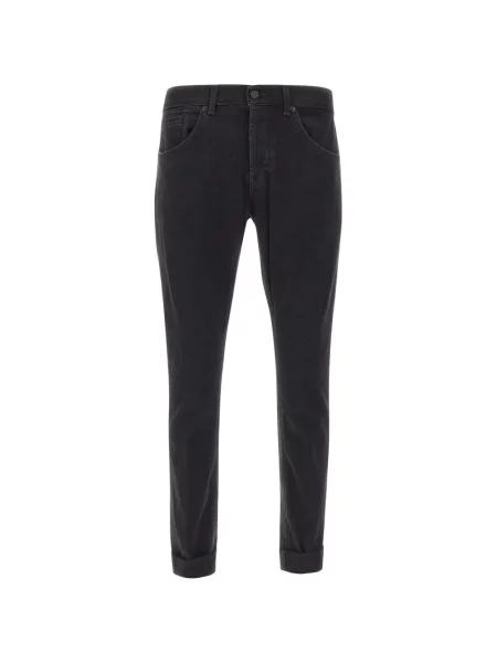 Blugi Dondup cu 5 buzunare cu autograf negru