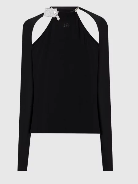 Топ з логотипом Off-white чорний