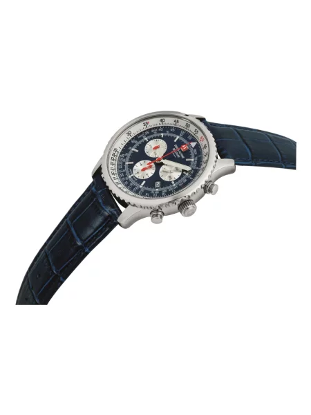 Zegarek Swiss Alpine Military skórzany z paskiem niebieski