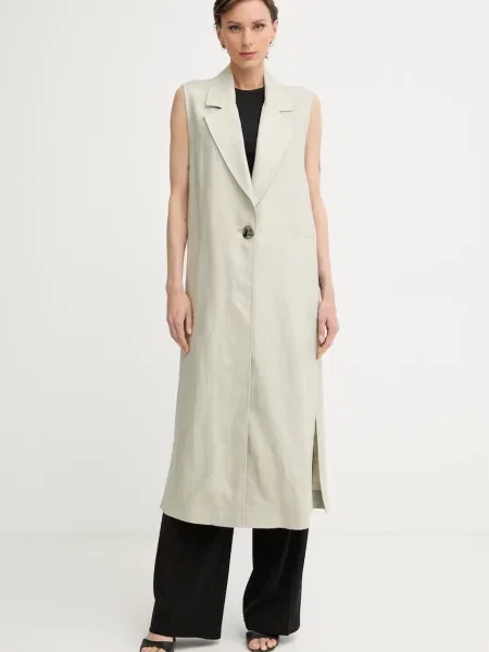 Armani Exchange palton de femei din in bej