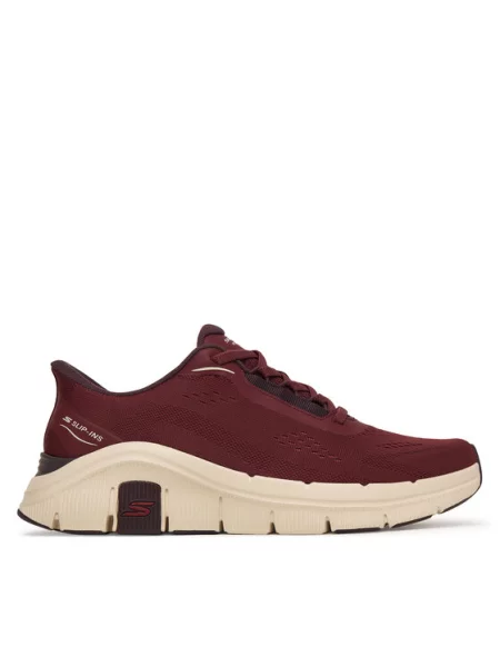 Sneakersy Skechers Flex Zayder Bordová