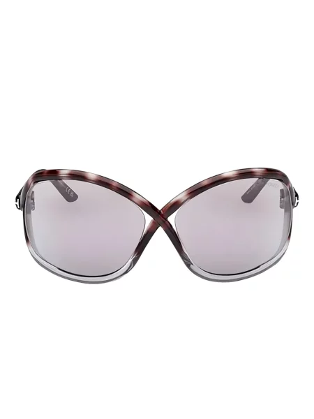 Ochelari de soare Tom Ford Eyewear cu imprimeu geometric maro