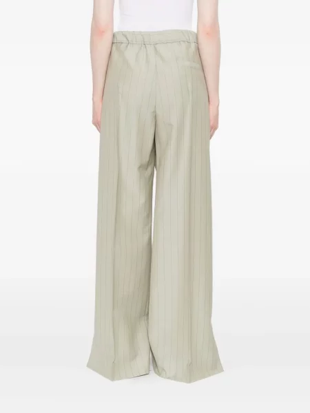 Pantaloni Jil Sander cu dungi verde