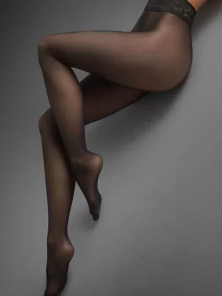 Женские колготки с высокой посадкой 30 den EXCLUSIVE EROTIC SILK 30 чорні