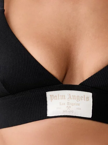 Palm Angels триъгълен сутиен от с черно