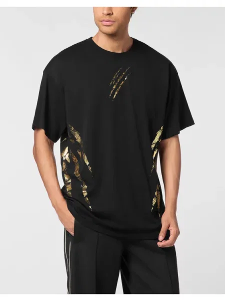 Plein Sport T-Shirt FAEC Loose Fit μαύρο