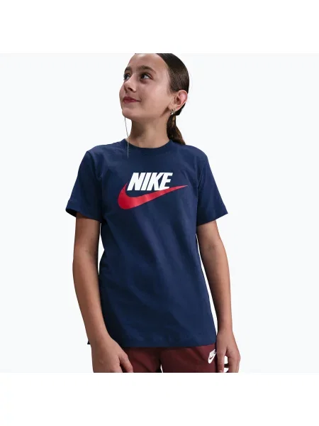 Gyerek póló Nike Sportswear midnight navy/white. Méret: fehér