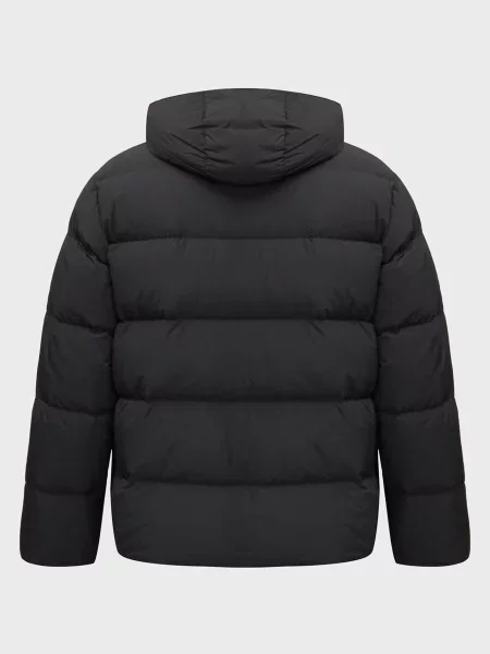Пуховик Tommy Hilfiger с капюшоном черный