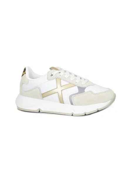 MUNICH Niske tenisice MUNICH 05 MAMBA bianco beige scarpe donna sneakers lacci pelle' bijela