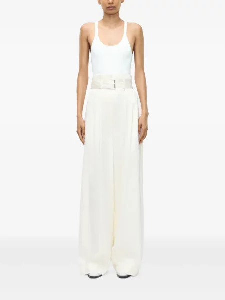 Pantaloni Adam Lippes alb