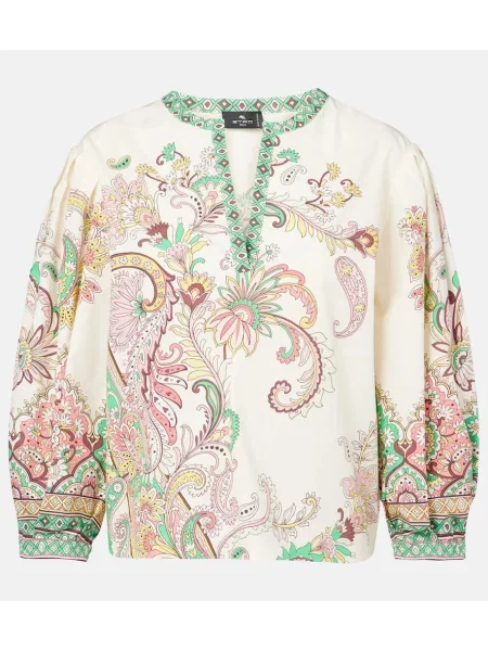 Top Etro alb