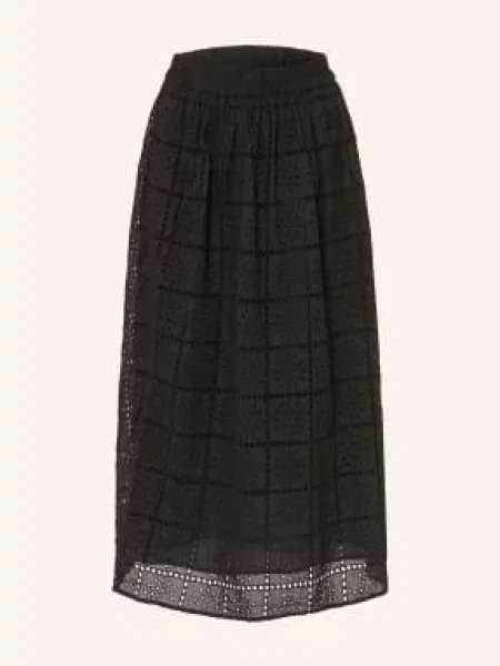 Rails Spódnica Z Koronki Ażurowanej schwarz czarna