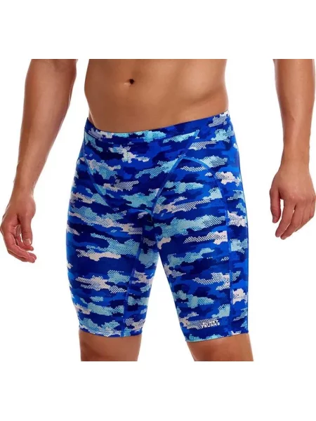 Spodenki do pływania Jammery Funky Trunks Clean Marine niebieskie