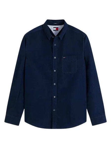 Džínsová košeľa Tommy Hilfiger modrá