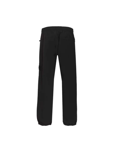 Spodnie dresowe Stone Island polarowe z kamieniami czarne