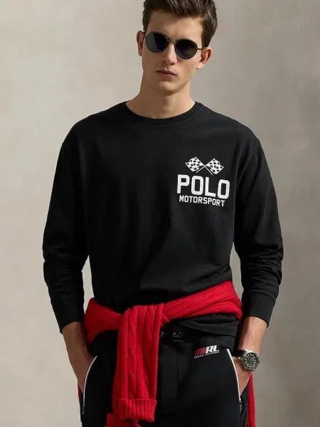 Tricou mânecă lungă Polo Ralph Lauren negru