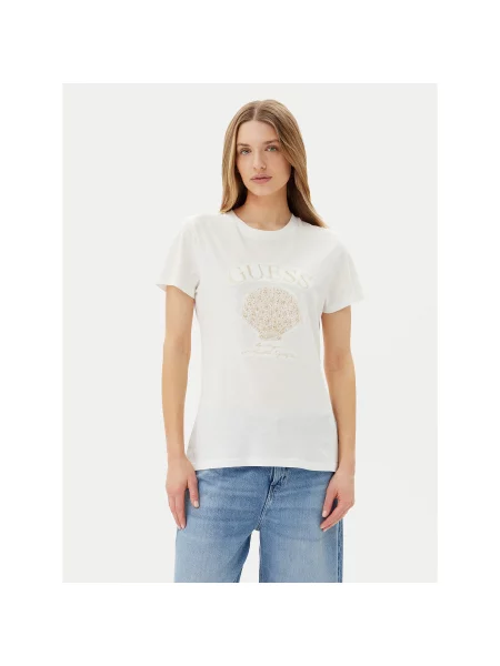 Guess T-shirt Regular Fit bijela