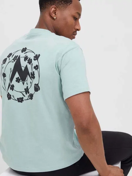 Тениска Marmot тюркоазено с принт