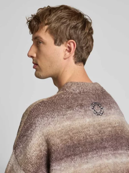 Sweter z dzianiny z detalem z logo model ‘Gradient’ Prohibited
