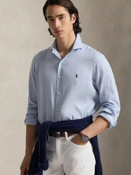 Polo Ralph Lauren srajca volnena modra