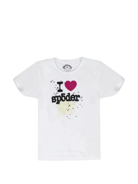 Tricou Sp5der cu imagine alb