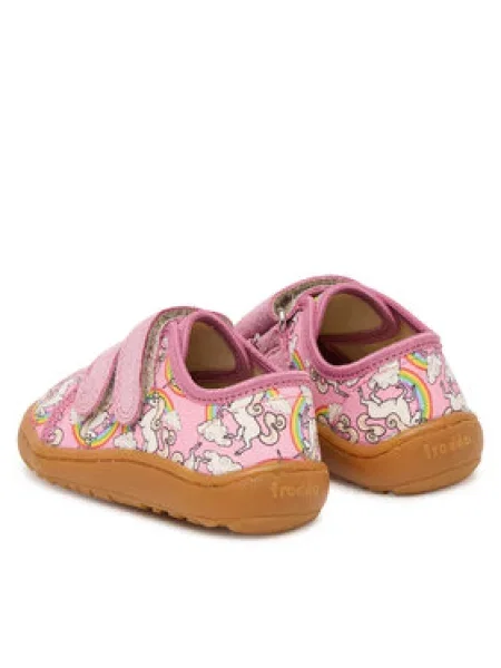 Froddo papuče za djecu BAREFOOT CANVAS ružičasta