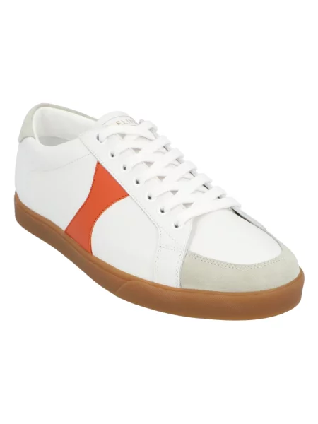 Sneakersy Céline sznurowane koronkowe białe