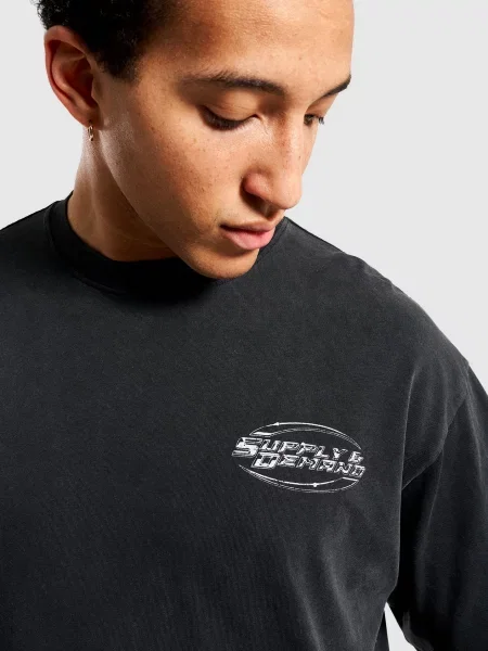 Supply&demand T-Shirt Tuscan czarna