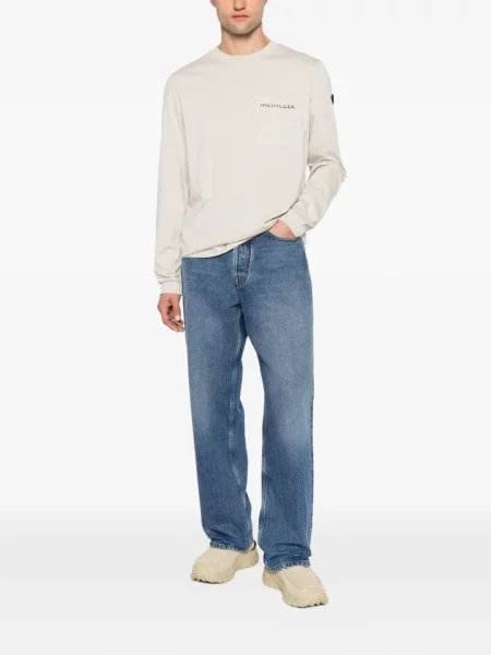 Lung tricou Moncler cu imagine