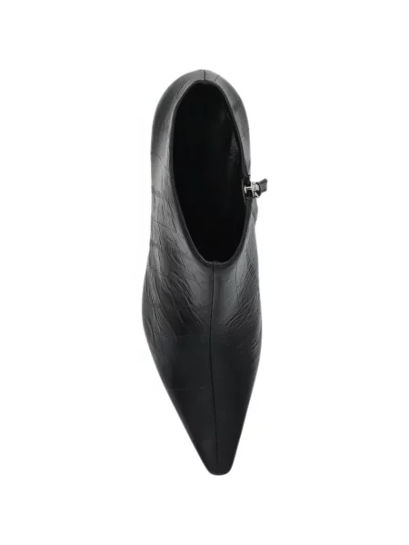 Cizme scurte Black Suede Studio din piele de căprioară negru