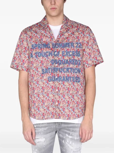 Cămașă Dsquared2 cu model floral cu imagine