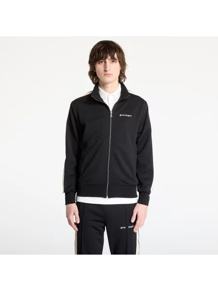 Hanorac Palm Angels Classic Logo Track Jacket Black/ Off White S alb