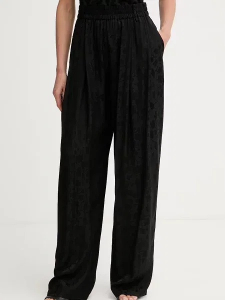 Pinko pantaloni pentru femei cu vâscoză negru