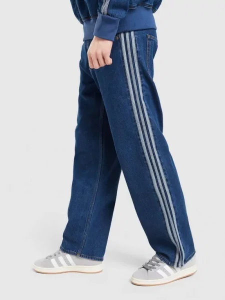ADIDAS ORIGINALS Džíny Firebird Adicolor džínovina / pastelová modrá