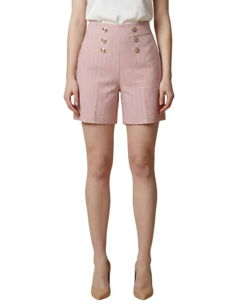 Prążkowany szorty Artigli białe