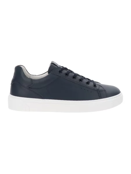 Sneakersy Nerogiardini skórzane niebieskie