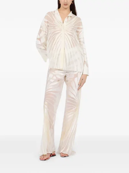 Pantaloni Roberto Cavalli cu cordon alb