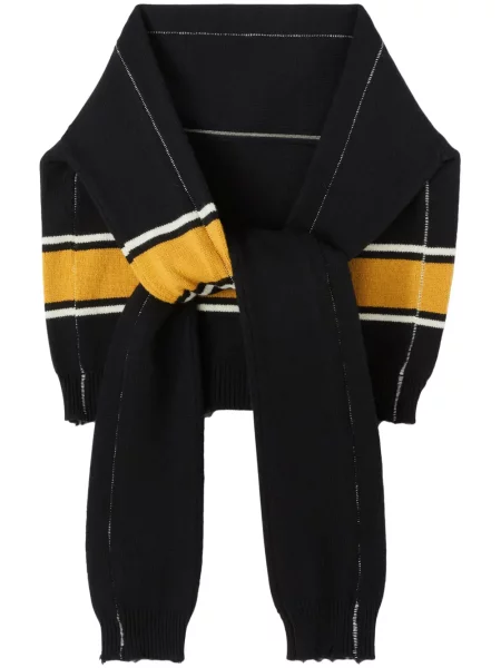 Плетен пуловер Ambush черно