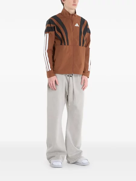 Tricou Adidas alergare cu șireturi din dantelă negru