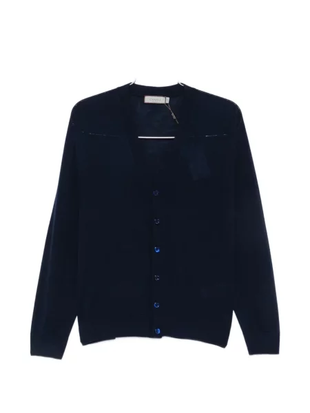 Cardigan Canali cu decolteu în V albastru