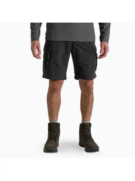 Trekové kraťasy Craghoppers NosiLife Cargo Short III black pepper černé