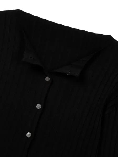 Cardigan Tomboy cu nervuri negru