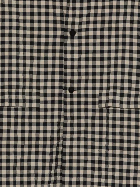 Płaszcz w kratę Daniela Gregis w kratę czarny